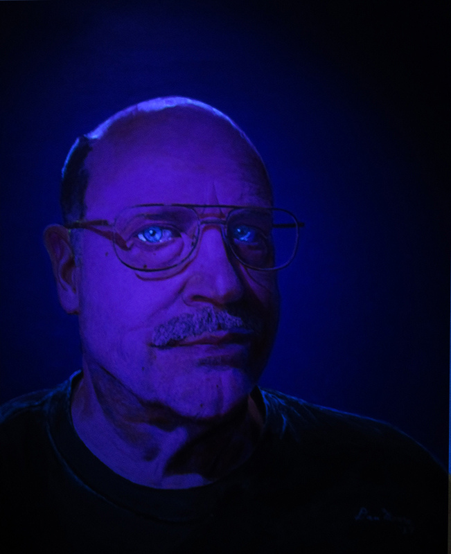 Daniel J. Moore [UV Light] (Acrylic on 11inx14in Gessobord)